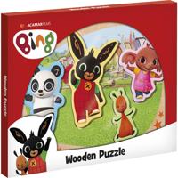 Bambolino Bing houten puzzel met grote figuren - educatief speelgoed leren puzzelen - toys - thumbnail