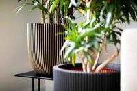 Capi nature groove nl bol bloempot 43x41 cm zwart - thumbnail