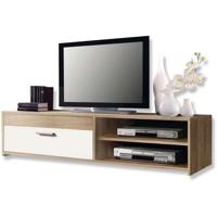 PILVI tv-meubel 120 cm eiken / wit - thumbnail