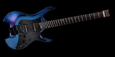 Mooer GTRS Guitars Wing 900 Aurora Purple Headless Intelligent Guitar met wireless systeem en gigbag