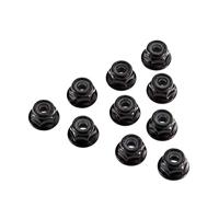 M4 Serrated Nylon Lock Nut (Black) (10pcs) (AX31250) - thumbnail