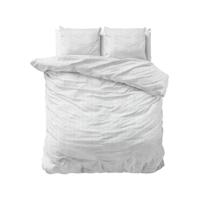Dreamhouse - Leo Dekbedovertrek Flanel - Wit - 140 x 220 - thumbnail