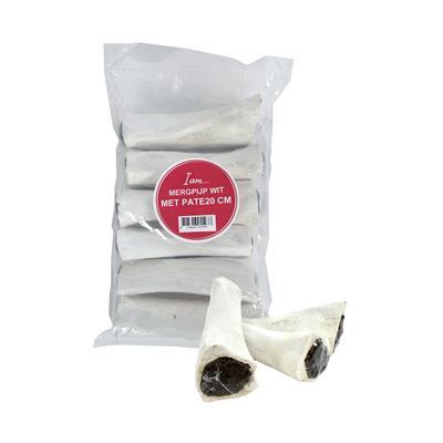 I AM MERGPIJP WIT MET PATE 20 CM-6 ST I AM MERGPIJP WIT MET PATE 20 CM-6 ST