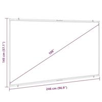 VidaXL Projectiescherm wandmontage 108 inch 16:9 - thumbnail