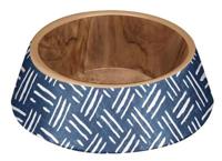 Tarhong voerbak hond oasis melamine indigo blauw - thumbnail