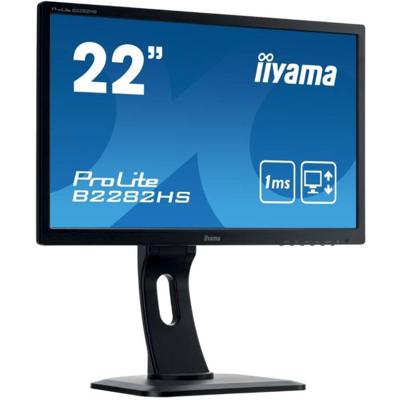 iiyama ProLite B2282HS - 22 inch - 1920x1080 - DVI - HDMI - VGA - Zwart iiyama ProLite B2282HS - 22 inch - 1920x1080 - DVI - HDMI - VGA - Zwart