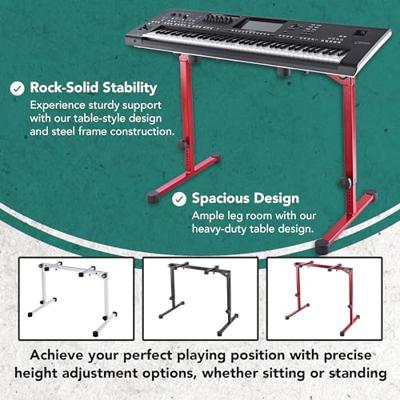 K&M 18820 Omega Pro keyboard standaard rood - thumbnail