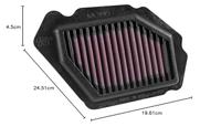 K&N vervangings-luchtfilter replacement air filter k& ka-9915 - thumbnail