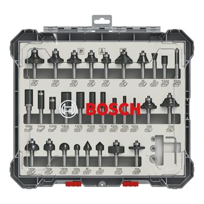Bosch Accessoires 30-delige gemengde freesset - schachtdiameter 8 mm - 2607017475
