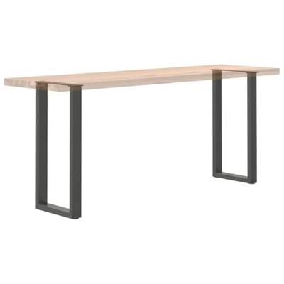 Console tafelpoten 2 st U-vormig 28x(72-73) cm staal antraciet