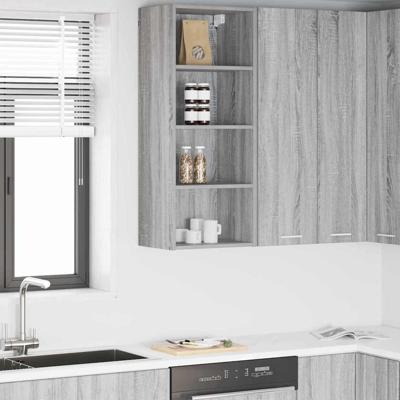 Hangkast Riga Grijs Sonoma 40 x 29,5 x 100 cm Bewerkt hout Hangkast Riga Grijs Sonoma 40 x 29,5 x 100 cm Bewerkt hout