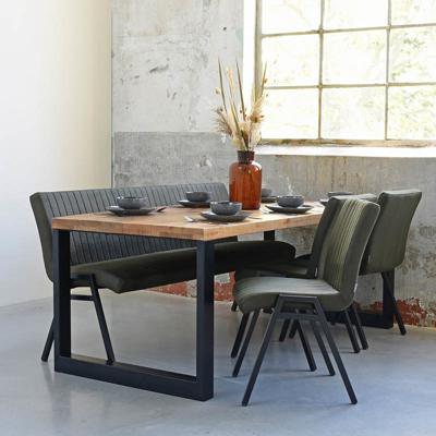 LABEL51 Eetkamerbank 'Matz', 145cm, kleur Bruin
