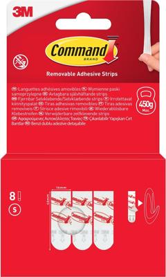 Command kleefstrips klein, blister van 8 stuks