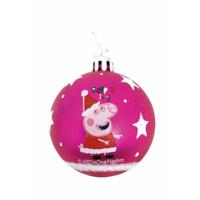 Kerstbal Peppa Pig Cosy corner Fuchsia 6 Stuks Plastic (Ø 8 cm) - thumbnail