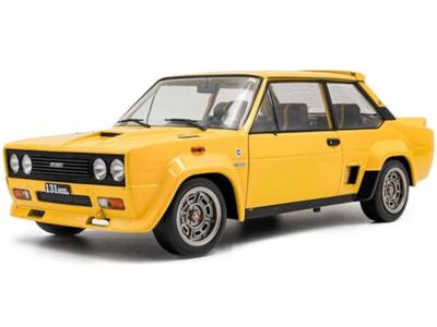 Solido Auto Fiat 131 Abarth 1980 geel Kant-en-klaar model Personenauto (model)