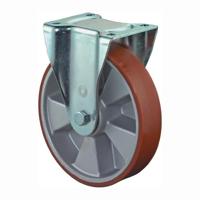 BS Rollen Bokwiel voor zware lasten | wiel-d. 125 mm draagvermogen 450 kg | gegoten polyurethaan | 135 mm 110 mm | 1 stuk - L610.B90.125 L610.B90.125 - thumbnail