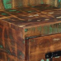 Nachtkastje 60x32x80 cm massief gerecycled hout meerkleurig - thumbnail
