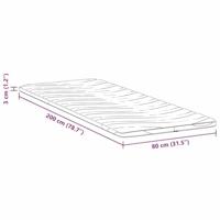 Matraspads Wit 80 x 200 cm Niet-plakkende polyester - thumbnail