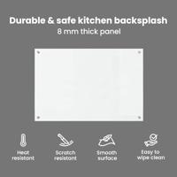 VidaXL Keuken achterwand doorzichtig 90 x 60 cm gehard glas - thumbnail