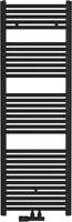 Saqu Fonti handdoekradiator 733W 50x151cm mat zwart - thumbnail