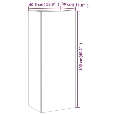 Tv-wandmeubel 40,5x30x102 cm bewerkt hout sonoma eikenkleurig