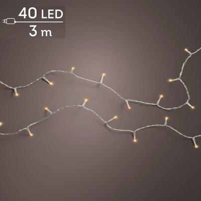 Basic LED rice lights transparant 40 klassiek warm