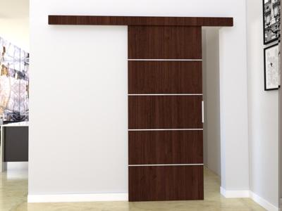 Schuifdeur CLOVIS 76 cm wengue