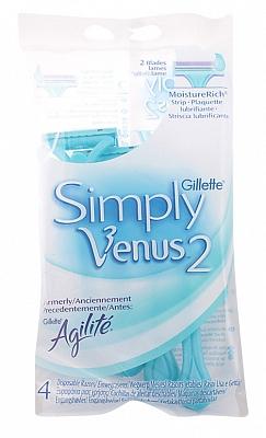 Gillette Gillette Simply Venus Wegwerpscheermes - 4 Stuks