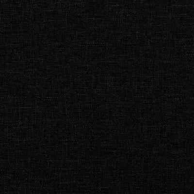 4-delige Loungeset met voetenbank en kussens stof zwart