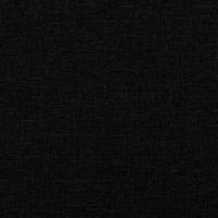 Bedframe zonder matras stof zwart 140x200 cm - thumbnail