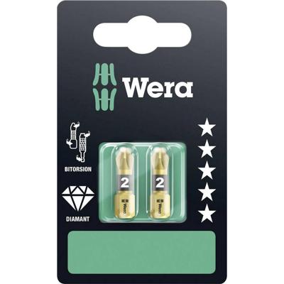 Wera 855/1 BDC Bits Pozidriv, 2 x PZ 2 x 25 mm - 1 stuk(s) - 05073339001 Wera 855/1 BDC Bits Pozidriv, 2 x PZ 2 x 25 mm - 1 stuk(s) - 05073339001