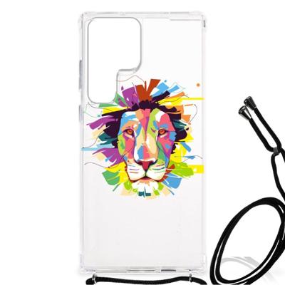 Samsung Galaxy S23 Ultra Stevig | Bumper Hoesje | Lion Color Samsung Galaxy S23 Ultra Stevig | Bumper Hoesje | Lion Color