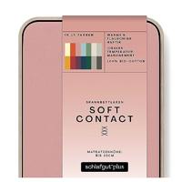 Schlafgut Schlafgut Soft Contact Jersey Flanel Hoeslaken L - 140x200 - 160x200 154 Purple Mid - thumbnail