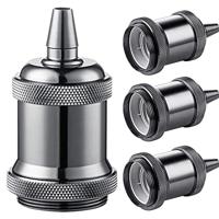 Light depot - fitting metaal E27 - zwart - Outlet - thumbnail