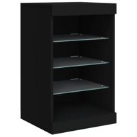 Dressoir met LED-verlichting 41x37x67 cm zwart - thumbnail