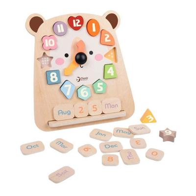 Classic World houten klok beer