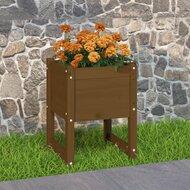 Plantenbak 40x40x52,5 cm massief grenenhout honingbruin Plantenbak 40x40x52,5 cm massief grenenhout honingbruin
