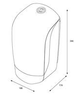 Poetspapierdispenser katrin klein wit 90106 - thumbnail