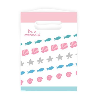 Amscan Geschenktas be a mermaid 24 cm 8 stuks | 20 stuks
