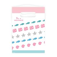 Amscan Geschenktas be a mermaid 24 cm 8 stuks | 20 stuks - thumbnail