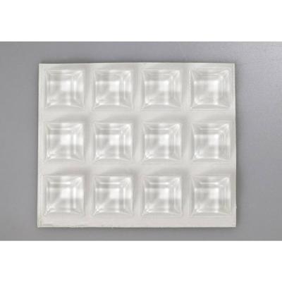 TOOLCRAFT 2205C12-C Apparaatvoet Zelfklevend, Vierkant Transparant (Ø x h) 20.5 mm x 7.5 mm 12 stuk(s)