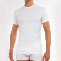 Claesens T-Shirt Round Neck White Stretch TWO PACK ( CL 1021) - thumbnail