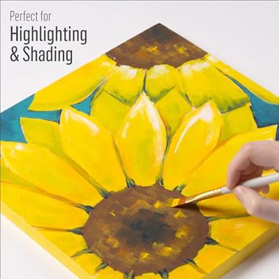 FolkArt • brown nylon brush set 3pcs