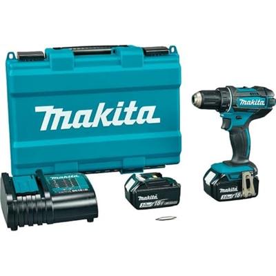 Makita DDF482SFE 18v Boor-/schroefmachine 3,0 Ah accu (2 st), oplader, Koffer