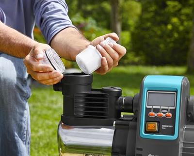 Gardena Hydrophore Pump 6000/6E LCD Inox 1300W - Capacity 6000 l/h, 5.5 bar & Dry-Running Protection. - thumbnail