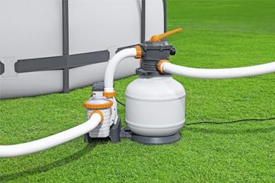 BESTWAY 7,57 m³ / H zandfilter + voorfilter - Wit