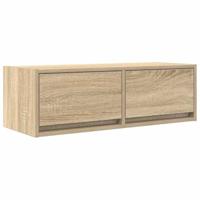 Tv-meubel 80x31x25,5 cm bewerkt hout sonoma eikenkleurig - thumbnail