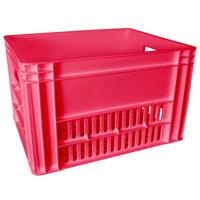 TOM kunststof fietskrat 33 liter roze - thumbnail