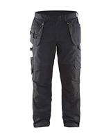 Blåkläder Service werkbroek met stretch en spijkerzakken 14961330 | Zwart/High-Vis Geel | Maat 62 - 7330509548677 - thumbnail