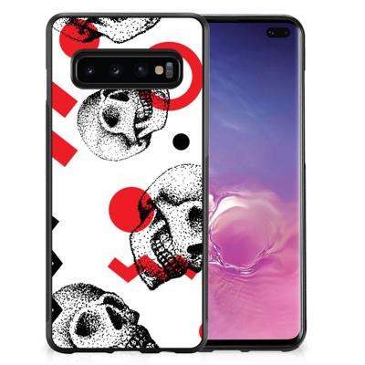 Mobiel Case Samsung Galaxy S10+ Skull Red Mobiel Case Samsung Galaxy S10+ Skull Red
